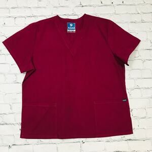 Maroon ADAR Scrub Shirt